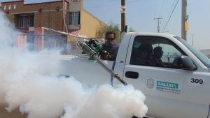 fumigating truck