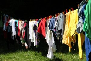washing clothes